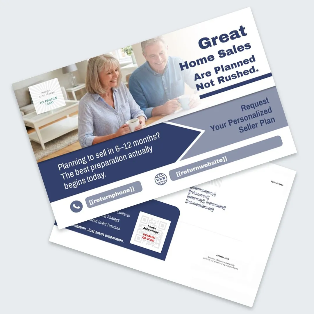 Great Home Sales Are Planned: Small and large postcard